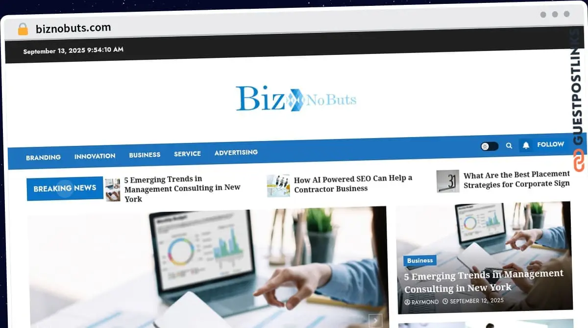 Publish Guest Post on biznobuts.com
