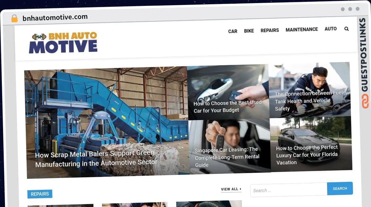 Publish Guest Post on bnhautomotive.com