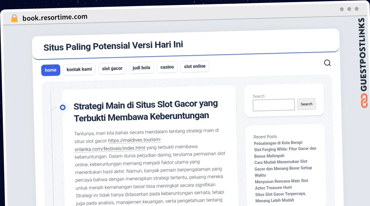 Publish Guest Post on book.resortime.com