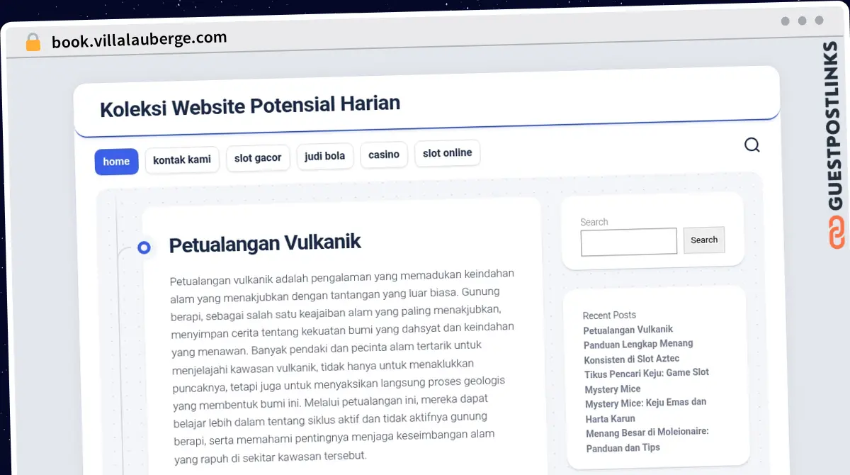 Publish Guest Post on book.villalauberge.com