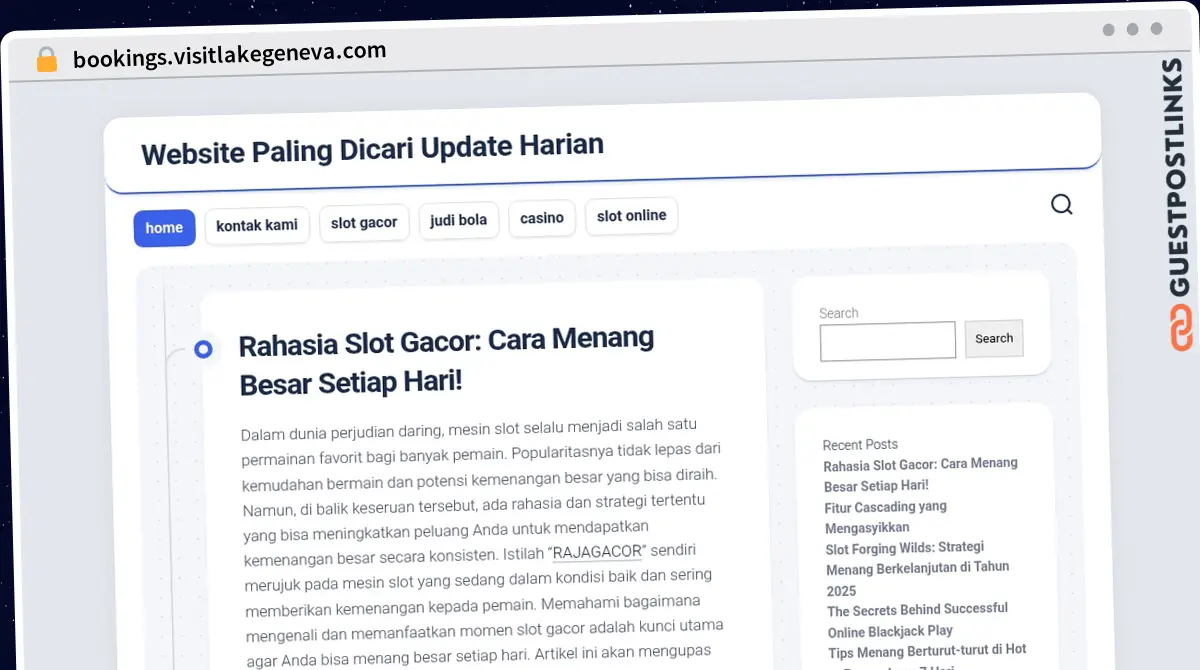 Publish Guest Post on bookings.visitlakegeneva.com