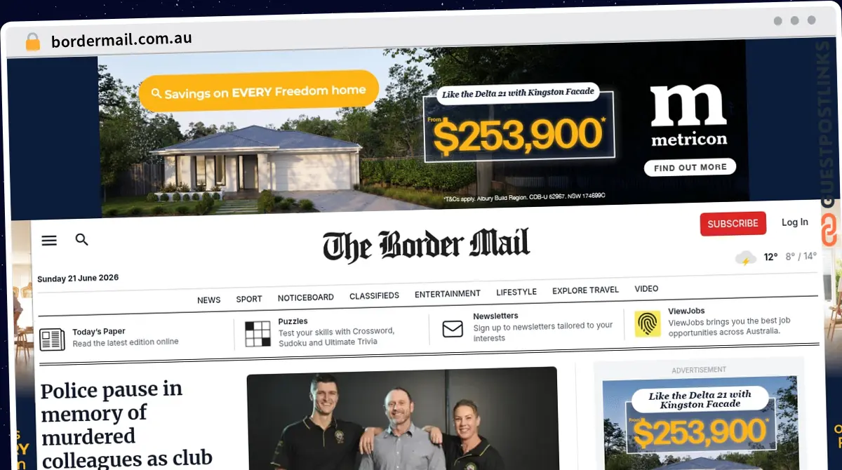 Publish Guest Post on bordermail.com.au