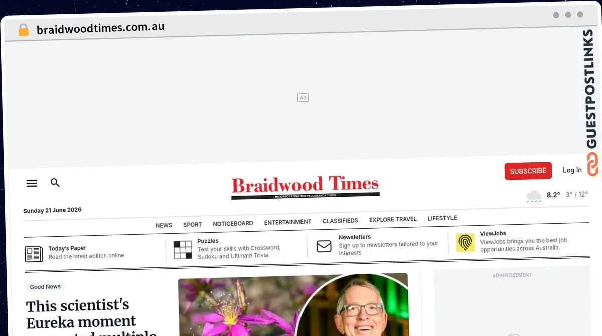 Publish Guest Post on braidwoodtimes.com.au