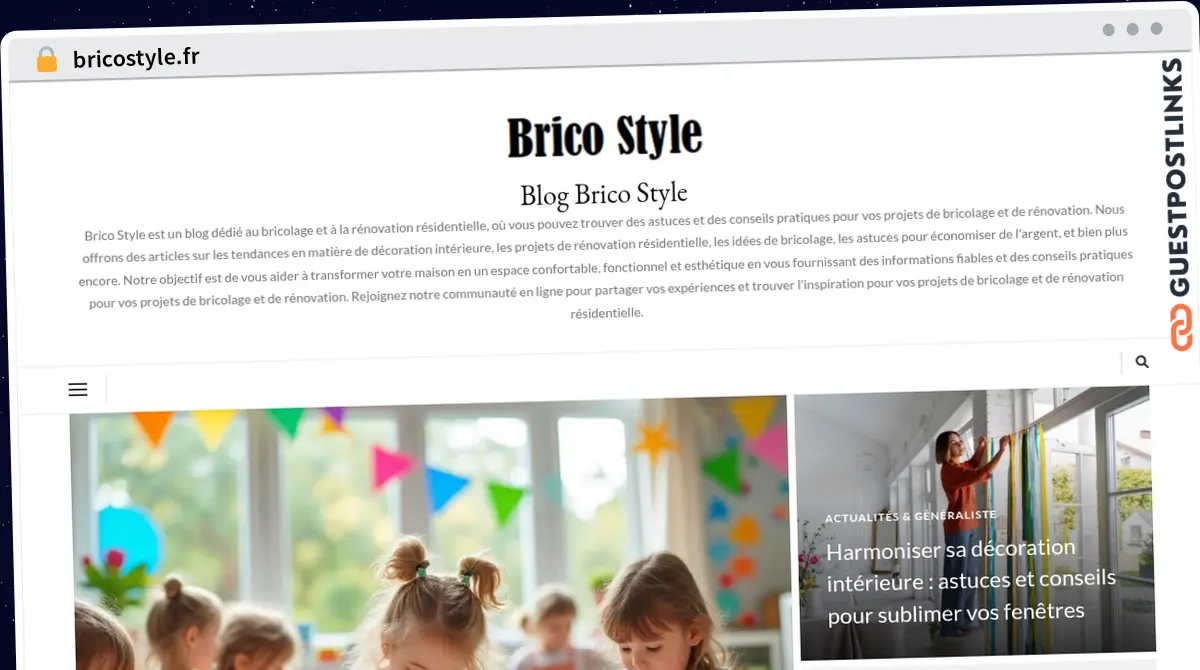 Publish Guest Post on bricostyle.fr