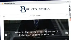 Publish Guest Post on brucefeinlaw.com