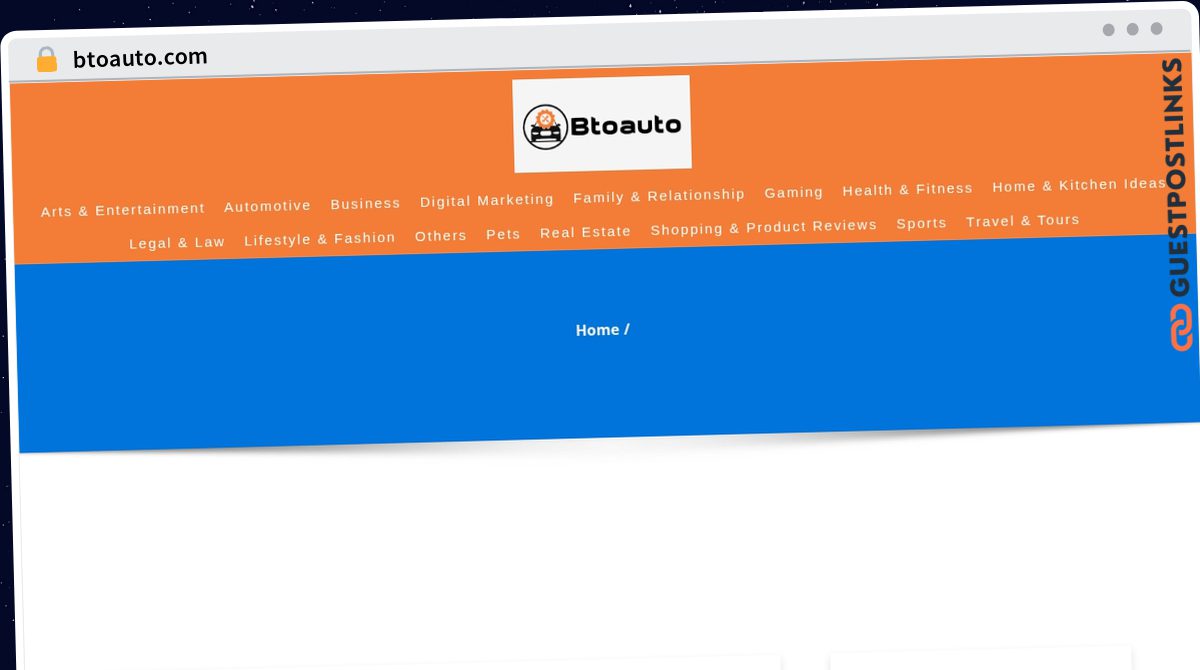Publish Guest Post on btoauto.com