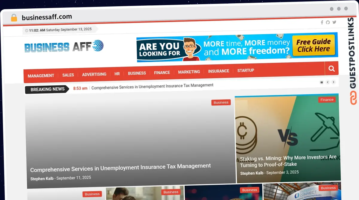 Publish Guest Post on businessaff.com