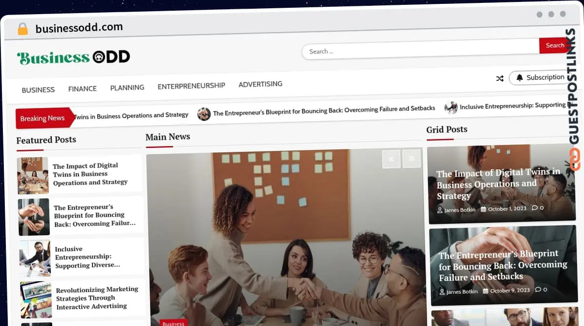Publish Guest Post on businessodd.com