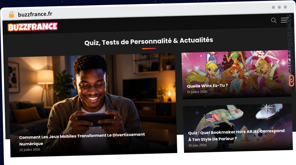 Publish Guest Post on buzzfrance.fr