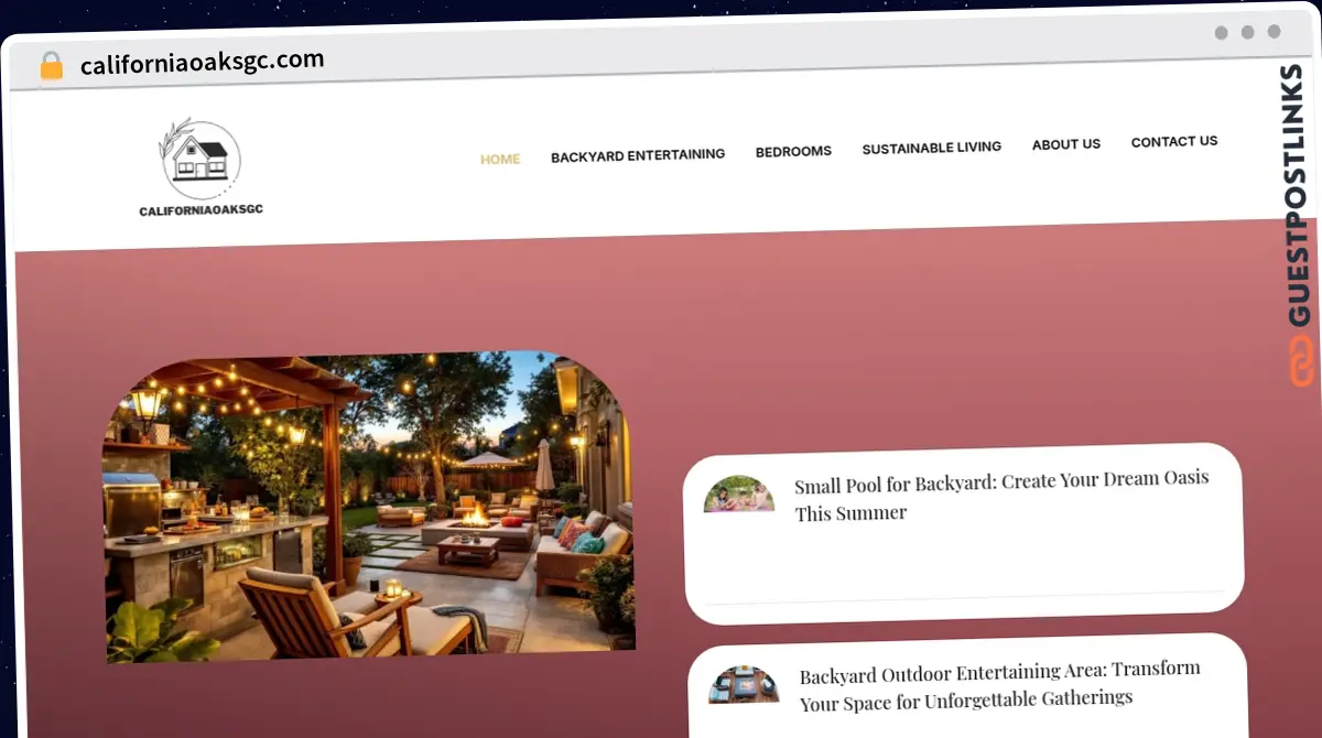 Publish Guest Post on californiaoaksgc.com