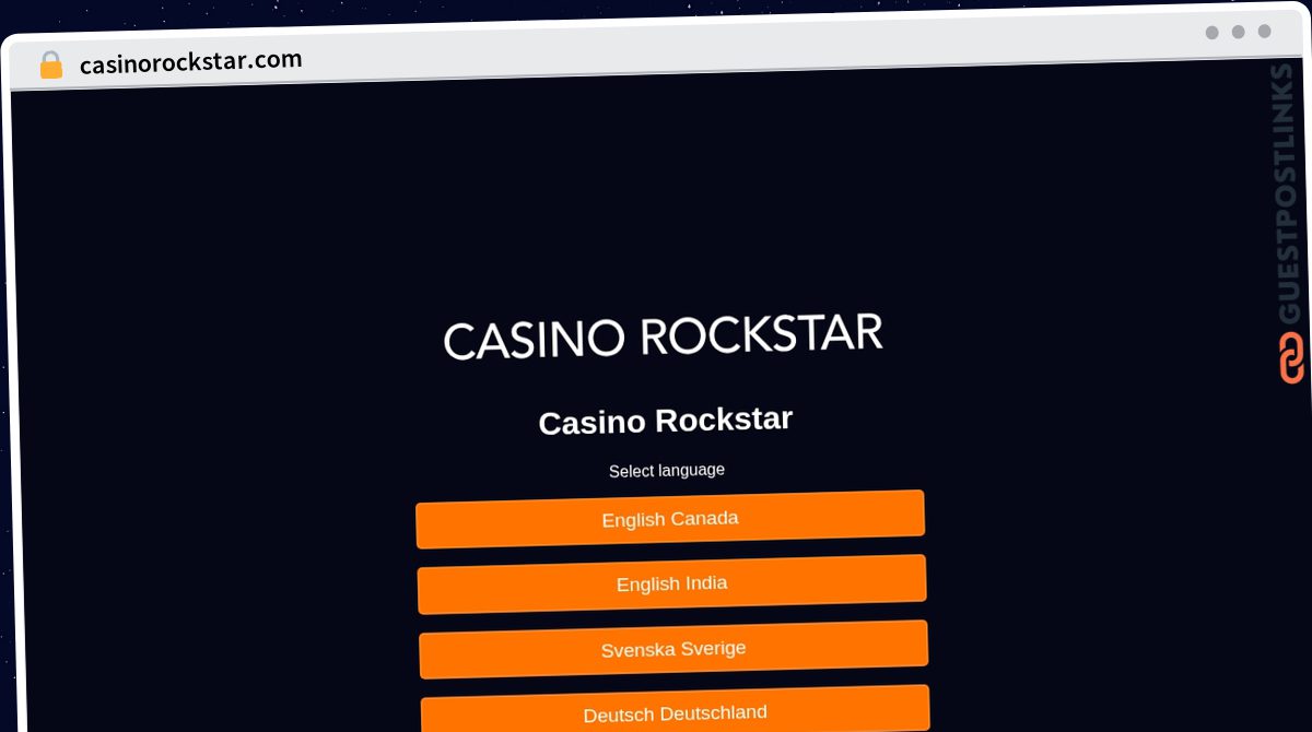 Publish Guest Post on casinorockstar.com