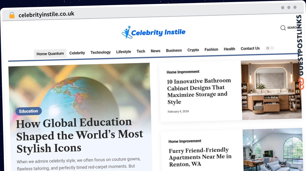 Publish Guest Post on celebrityinstile.co.uk