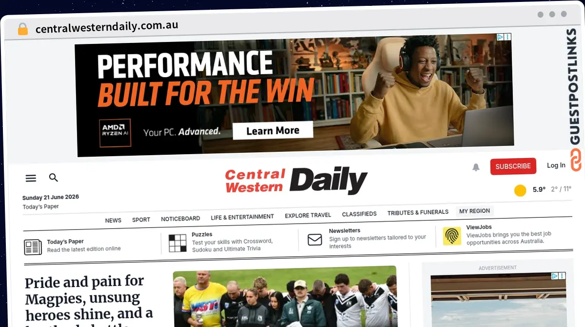 Publish Guest Post on centralwesterndaily.com.au