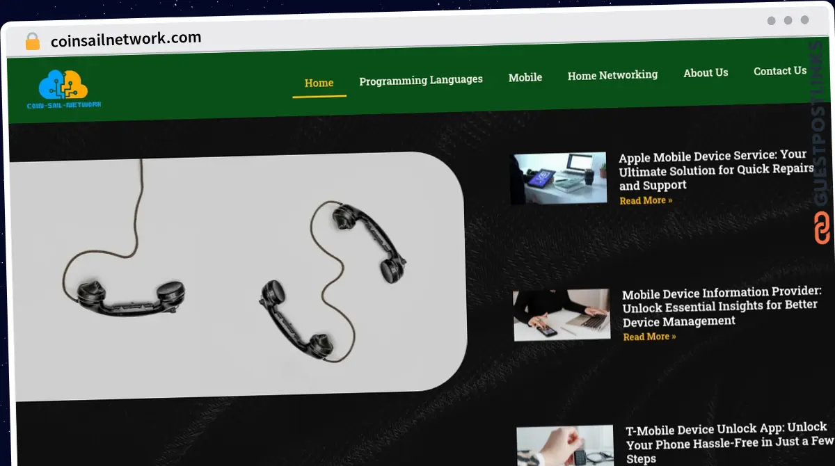 Publish Guest Post on coinsailnetwork.com