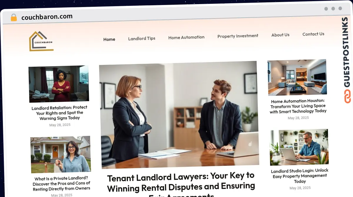 Publish Guest Post on couchbaron.com
