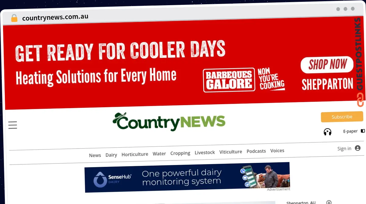 Publish Guest Post on countrynews.com.au