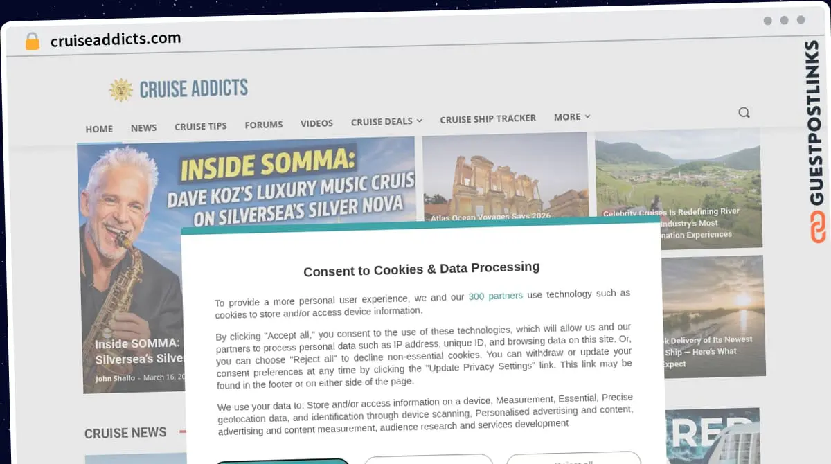 Publish Guest Post on cruiseaddicts.com