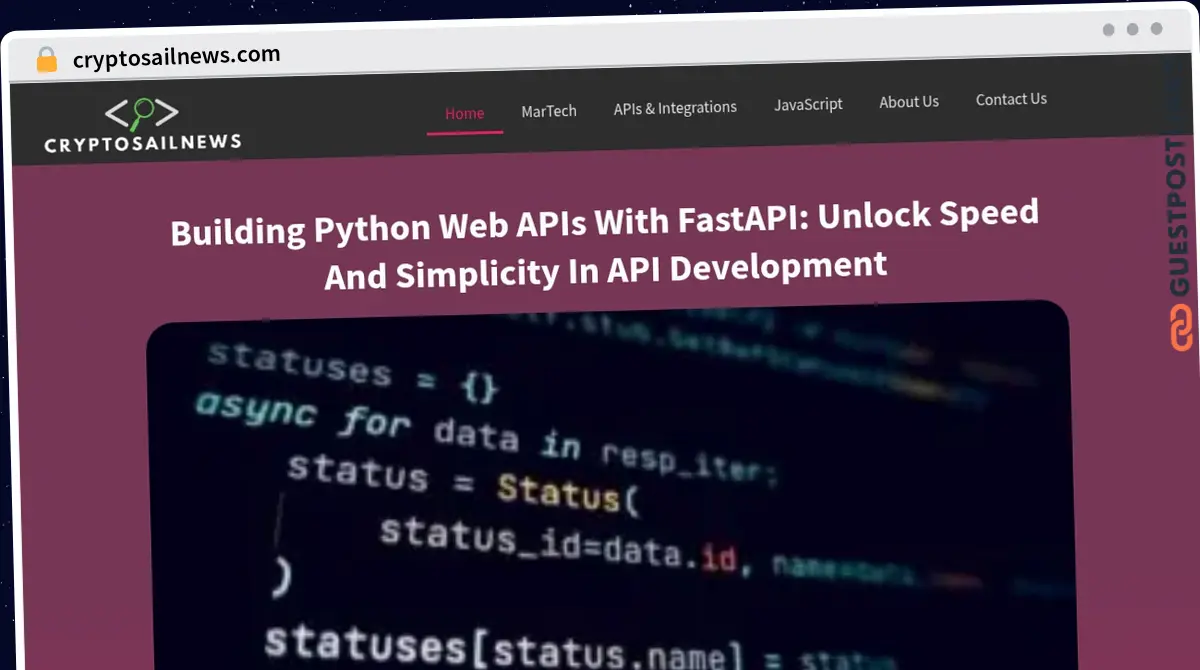 Publish Guest Post on cryptosailnews.com