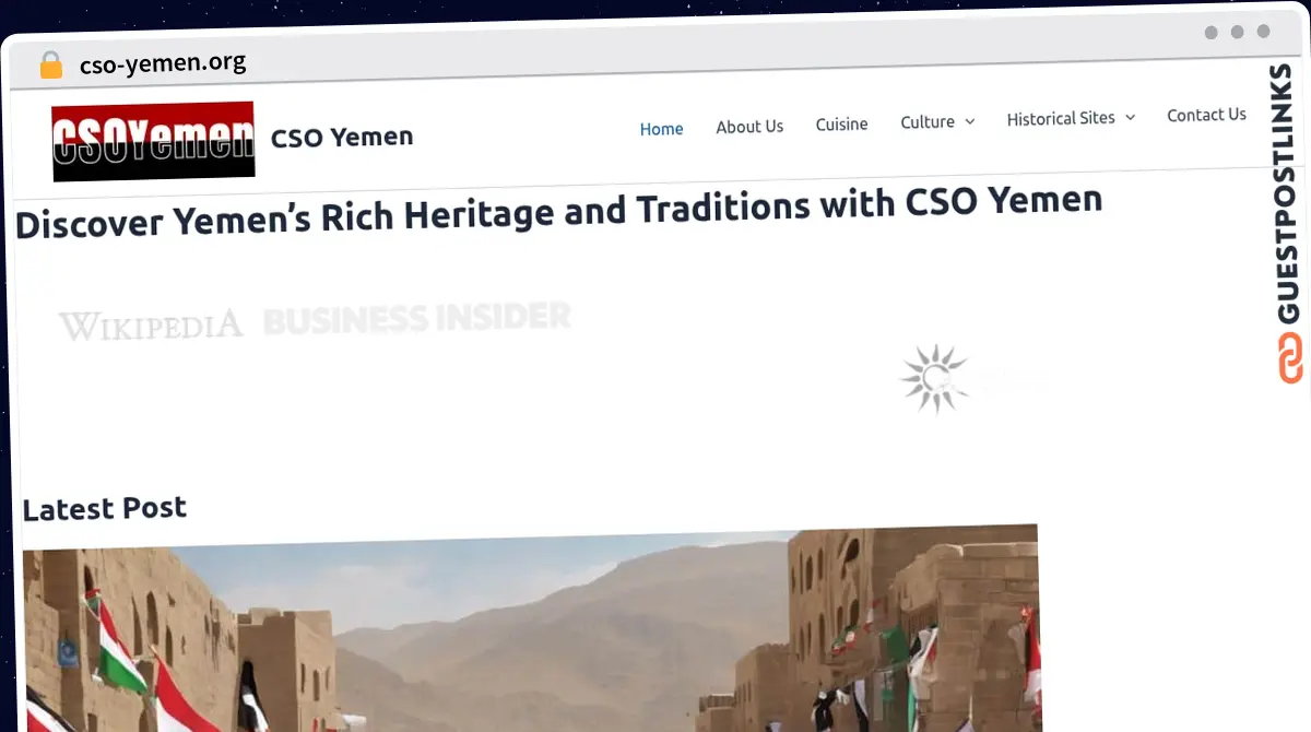 Publish Guest Post on cso-yemen.org