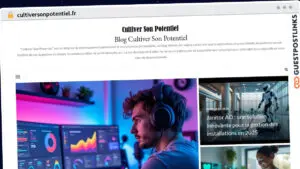 Publish Guest Post on cultiversonpotentiel.fr