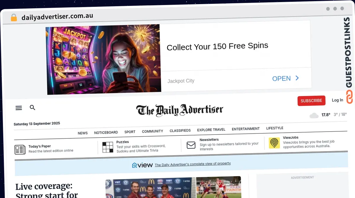 Publish Guest Post on dailyadvertiser.com.au