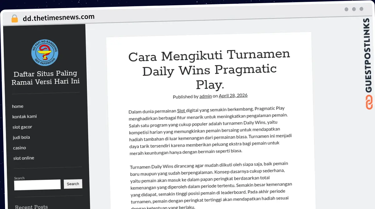 Publish Guest Post on dd.thetimesnews.com