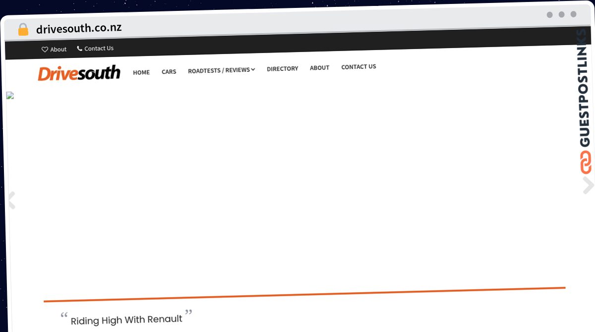 Publish Guest Post on drivesouth.co.nz