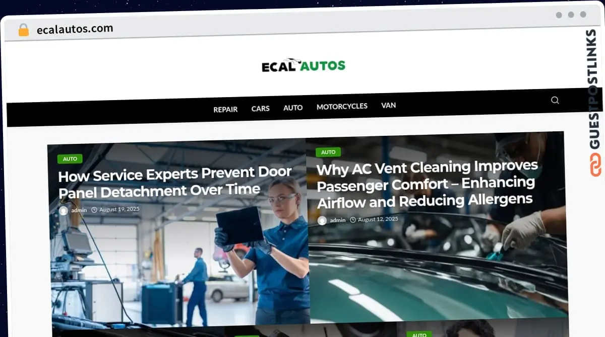 Publish Guest Post on ecalautos.com