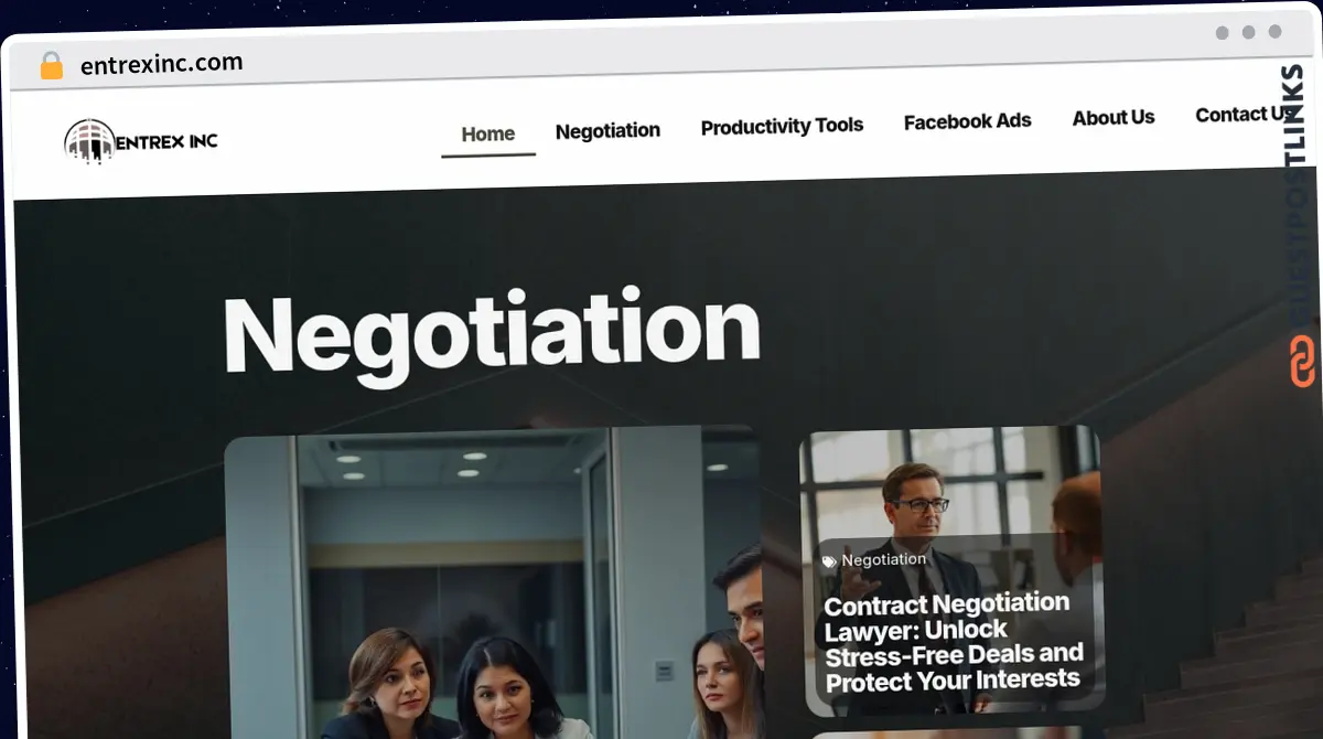 Publish Guest Post on entrexinc.com