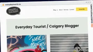 Publish Guest Post on everydaytourist.ca