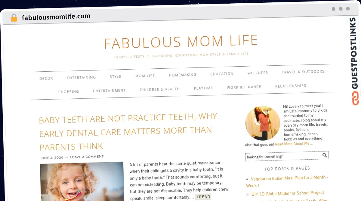 Publish Guest Post on fabulousmomlife.com