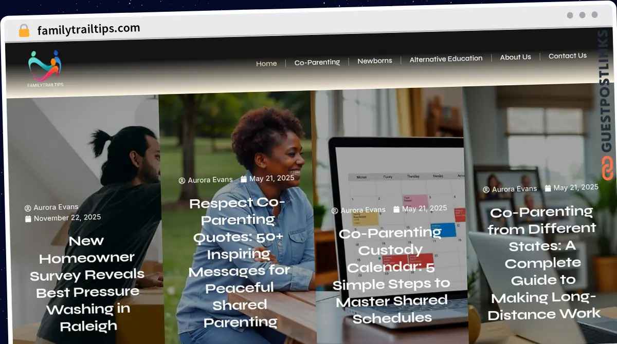 Publish Guest Post on familytrailtips.com