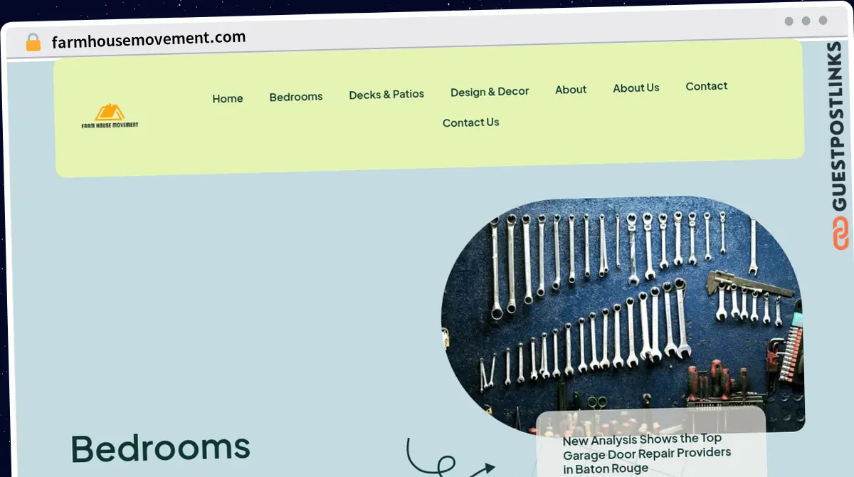 Publish Guest Post on farmhousemovement.com