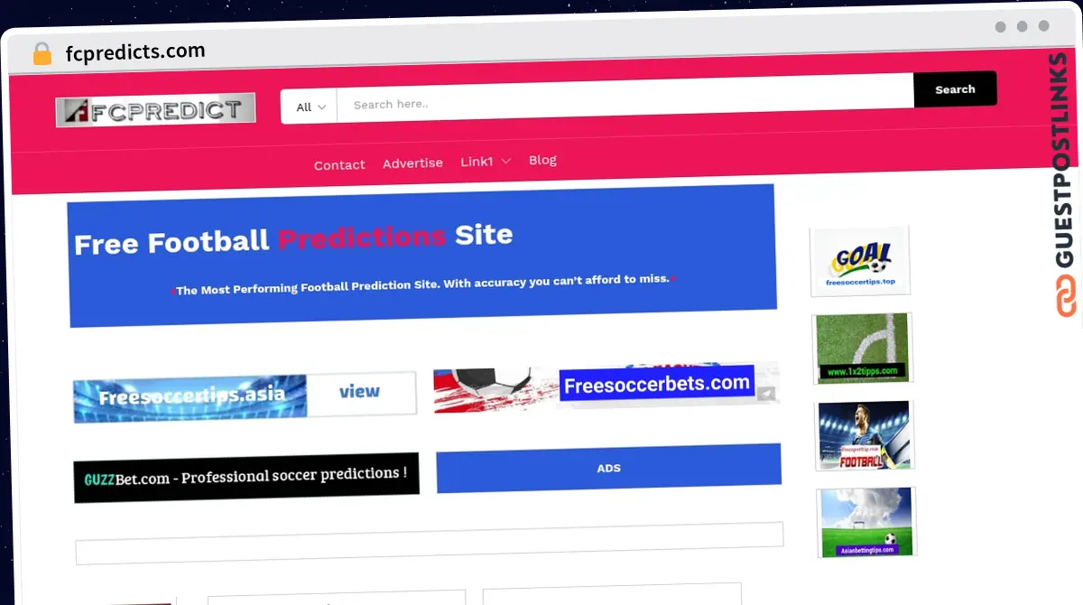 Publish Guest Post on fcpredicts.com