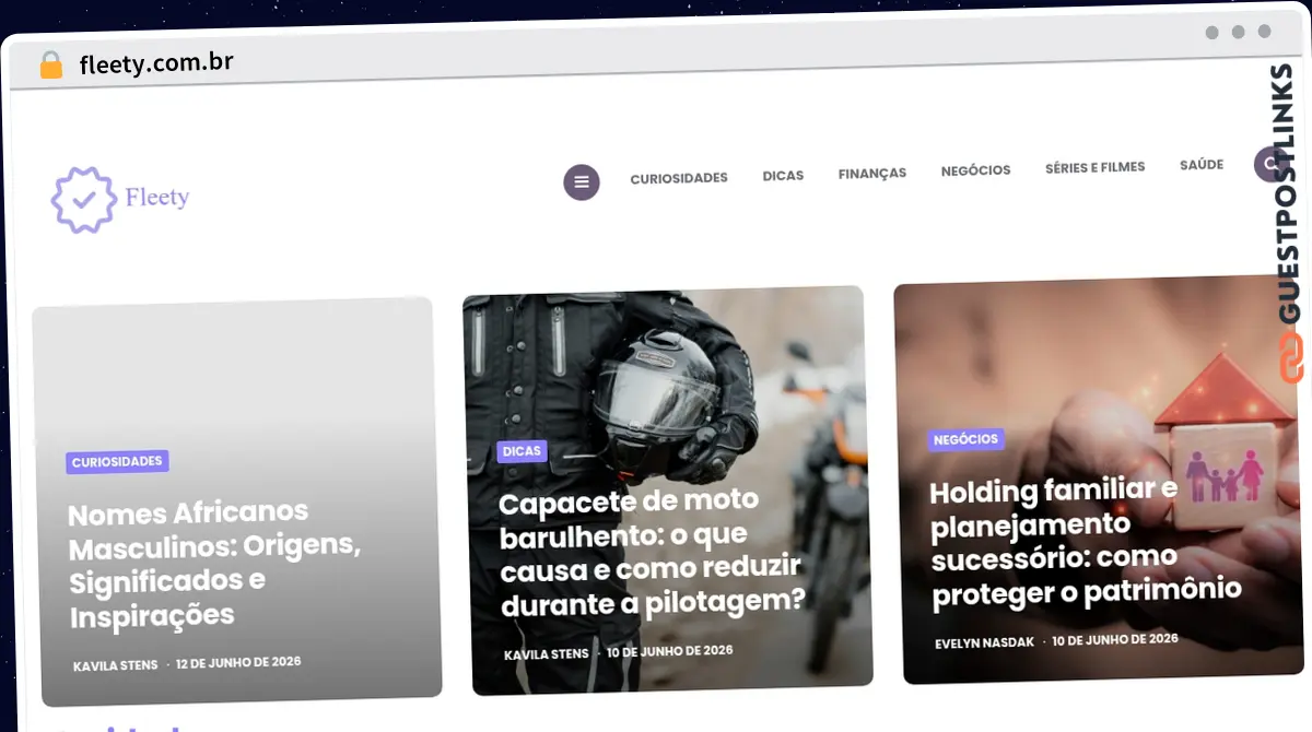 Publish Guest Post on fleety.com.br