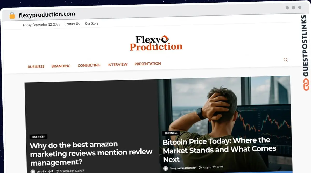 Publish Guest Post on flexyproduction.com