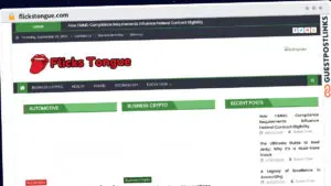 Publish Guest Post on flickstongue.com