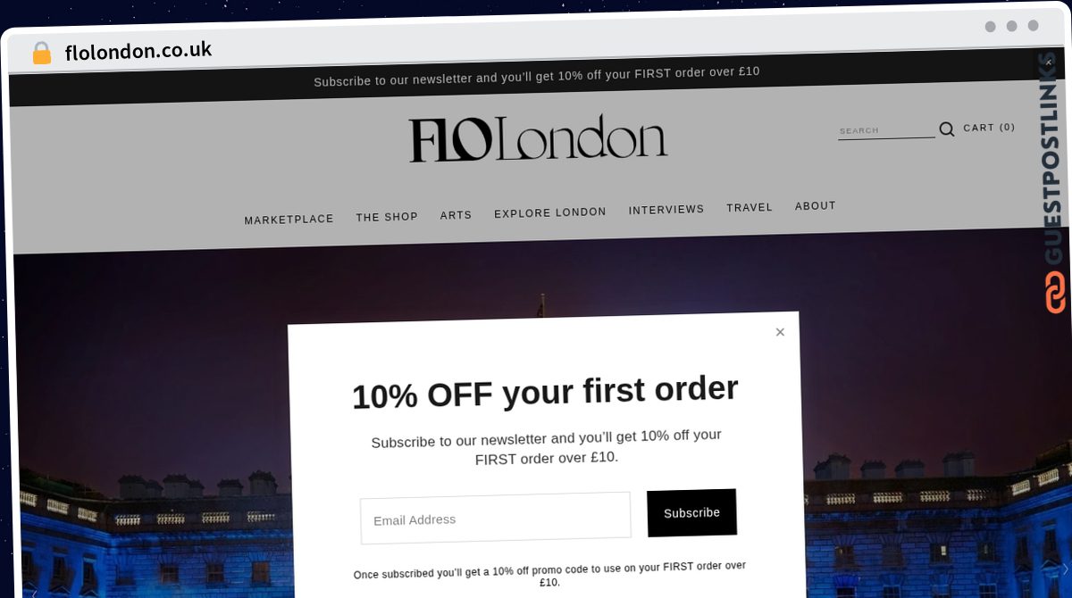 Publish Guest Post on flolondon.co.uk