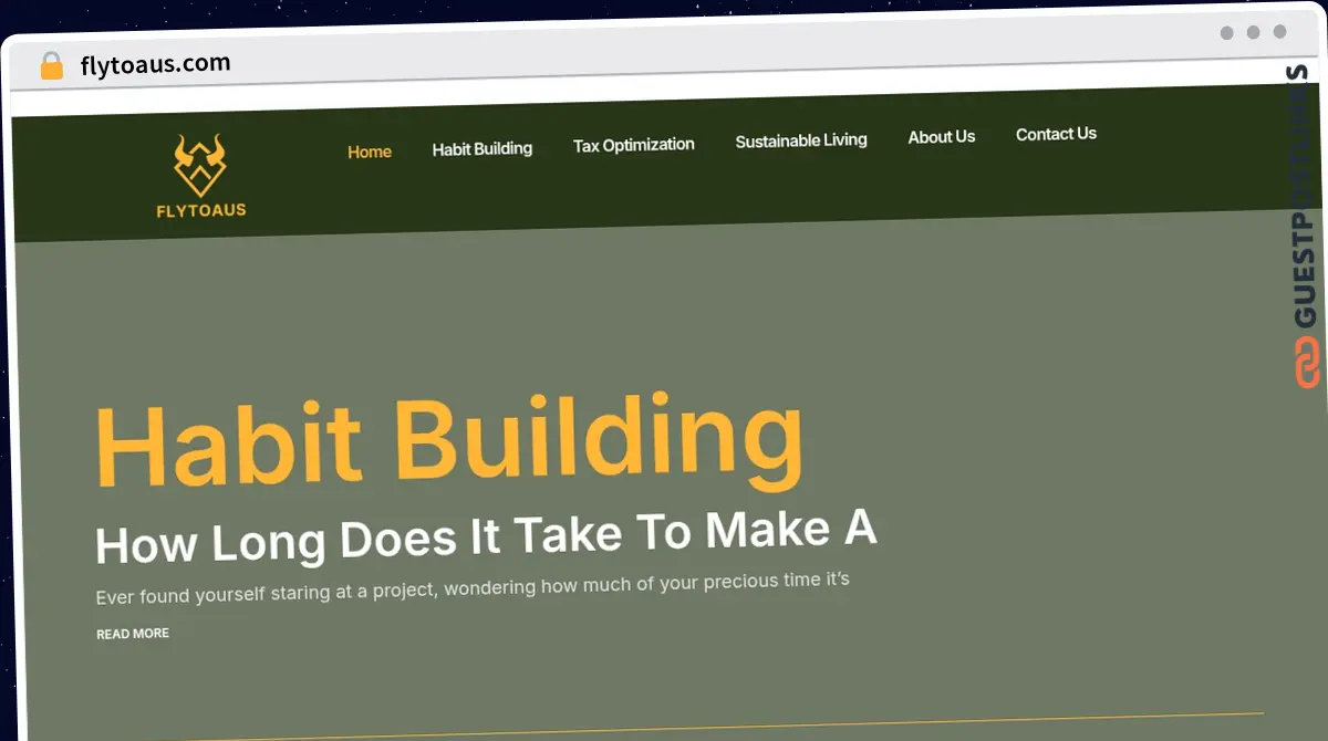 Publish Guest Post on flytoaus.com