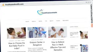 Publish Guest Post on freshfusionhealth.com
