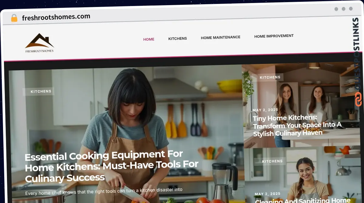 Publish Guest Post on freshrootshomes.com