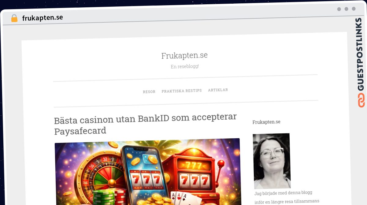 Publish Guest Post on frukapten.se