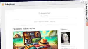 Publish Guest Post on frukapten.se