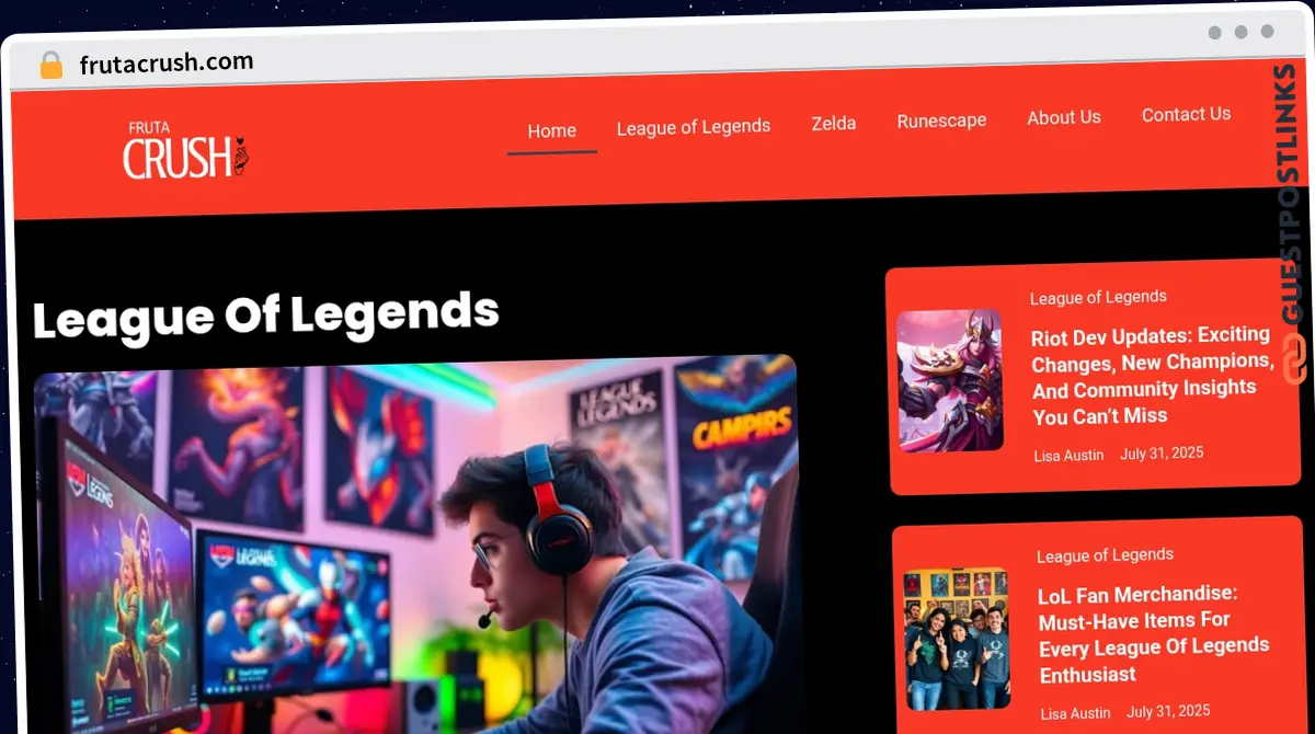 Publish Guest Post on frutacrush.com