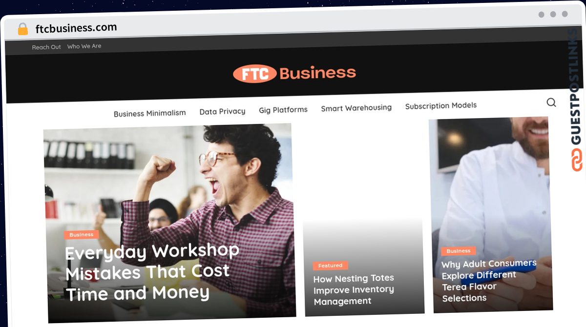 Publish Guest Post on ftcbusiness.com