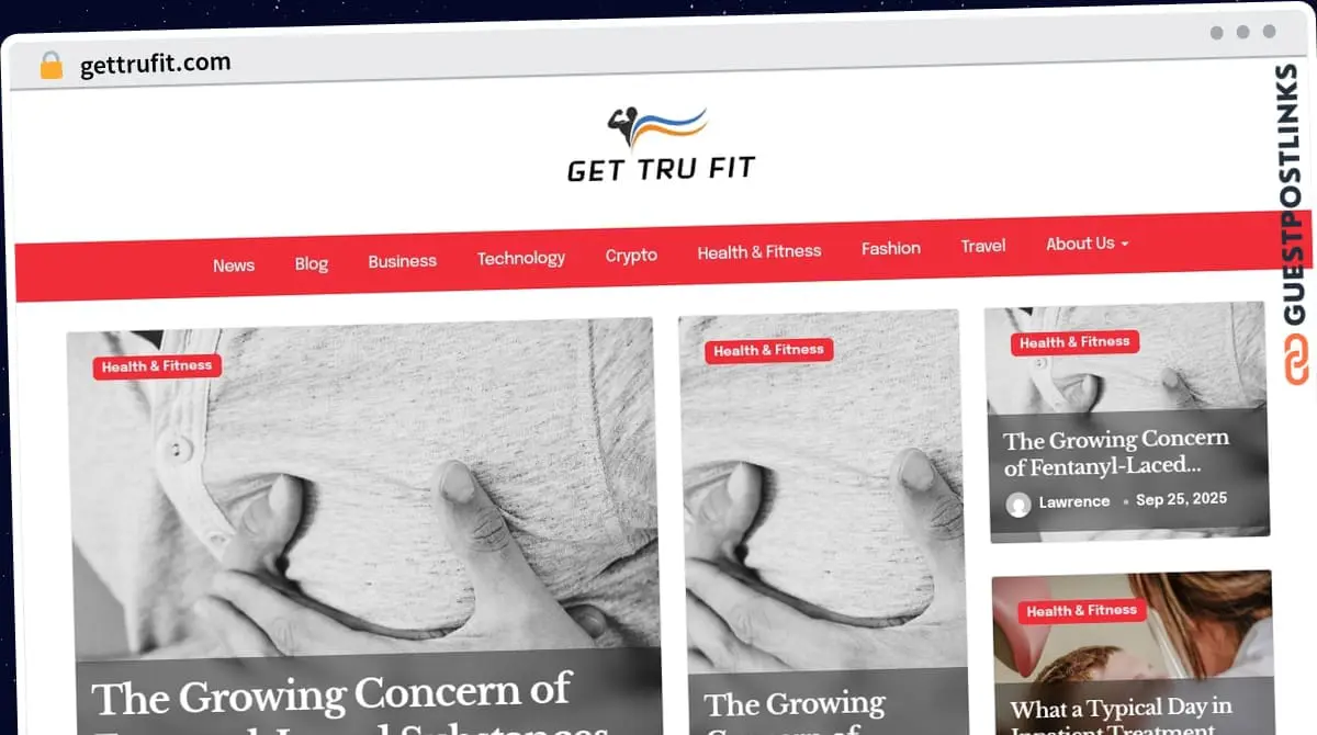 Publish Guest Post on gettrufit.com
