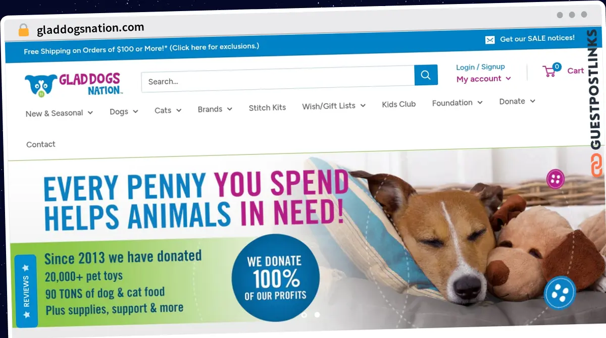 Publish Guest Post on gladdogsnation.com