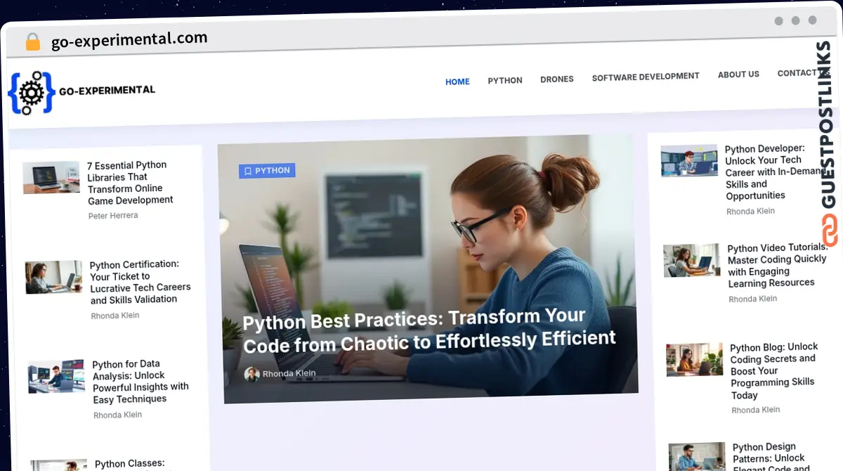 Publish Guest Post on go-experimental.com