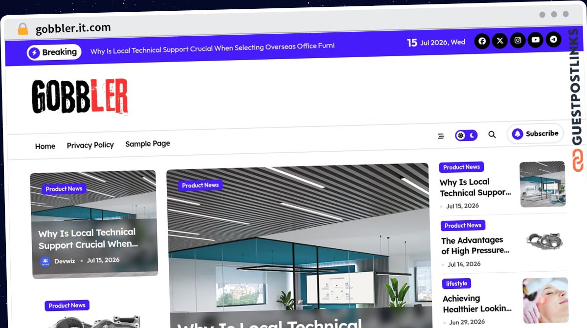 Publish Guest Post on gobbler.it.com