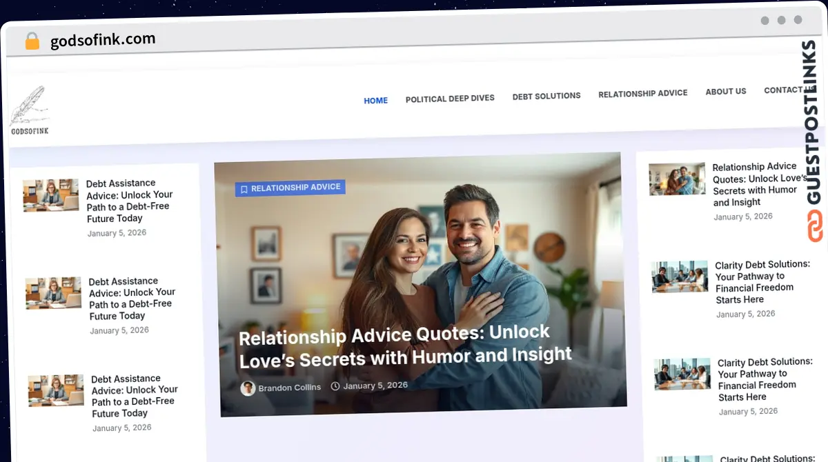 Publish Guest Post on godsofink.com